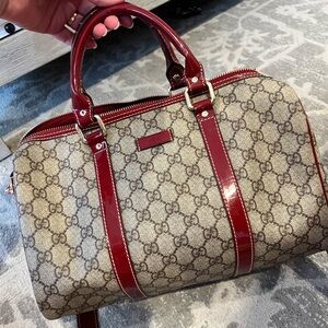 Pre-Loved Gucci Medium GG Canvas Joy Boston Bag
